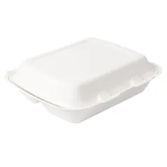 COQUILLES 3 COMPART. BIONIC 950 ML 23x18x7,3 CM BLANC BAGASSE (200 UNITÉ)