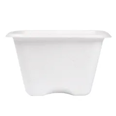 PETITS POTS BIONIC 130 ML 7,7x7,7x4,6 CM BLANC BAGASSE (600 UNITÉ)