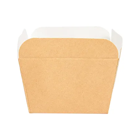DELI-BARQUETTES  210 + 15 PE G/M2 4,8x4,8x4,9 CM NATUREL CARTON (100 UNITÉ)