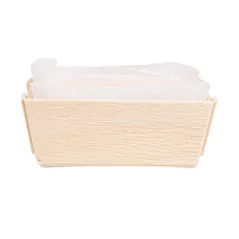 300 U. CORNETS + MOULES EN SILICONE WOOD 45 ml 7x7x2 CM NATUREL BOIS (300 UNITÉ)