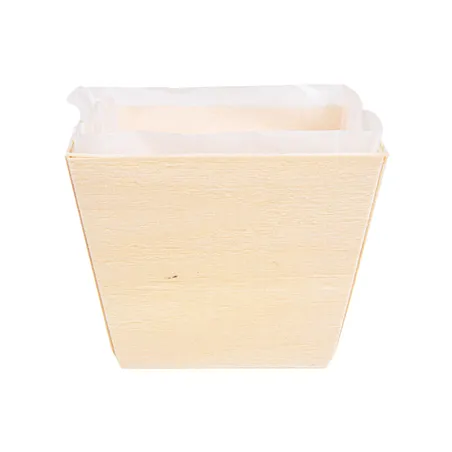 300 U. CORNETS + MOULES EN SILICONE WOOD 160 ML 7x7x5,5 CM NATUREL BOIS (300 UNITÉ)