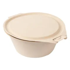 RÉCIPIENTS AVEC CHARNIERE BIONIC 1300 ML 20x13,5x8 CM NATUREL BAGASSE (300 UNITÉ)