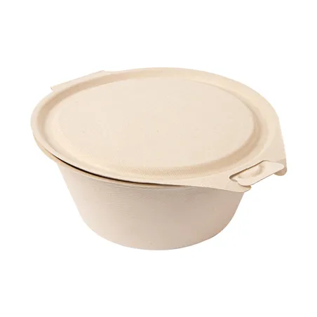 RÉCIPIENTS AVEC CHARNIERE BIONIC 1300 ML 20x13,5x8 CM NATUREL BAGASSE (300 UNITÉ)