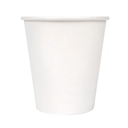 GOBELETS BOISSONS CHAUDES 1 PAROI  300 ML - 10 oz 300 + 18 PE G/M2 Ø9/6x9,5 CM BLANC CARTON (1000 UNITÉ)