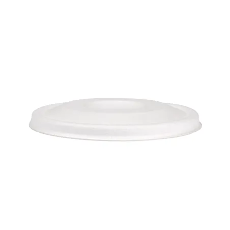 COUVERCLES POUR GOBELETS 9CM BIONIC  Ø 90 MM BLANC BAGASSE (1000 UNITÉ)