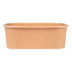 RÉCIPIENTS RECTANGULAIRES  750 ML 320 + 26 PE G/M2 17,3x12,3x5,7 CM NATUREL KRAFT (300 UNITÉ)