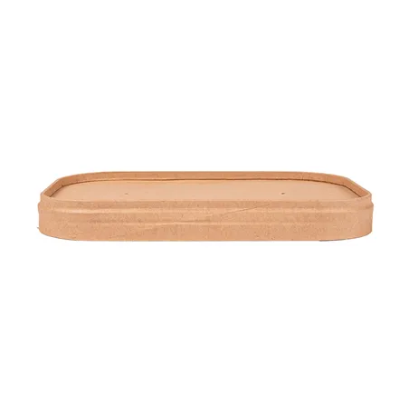 COUVERCLES POUR RÉCIPIENTS 254.33/34/35  320 + 30 PE G/M2 17,3x12,3x2 CM NATUREL KRAFT (300 UNITÉ)