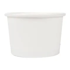 PETITS POTS  70 ML (2,3 oz) 210 + 18 PE G/M2 Ø6/5x4 CM BLANC CARTON (1000 UNITÉ)