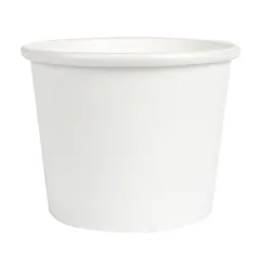 PETITS POTS  80 ML (2,6 oz) 210 + 18 PE G/M2 Ø6/4,75x4,8 CM BLANC CARTON (1000 UNITÉ)
