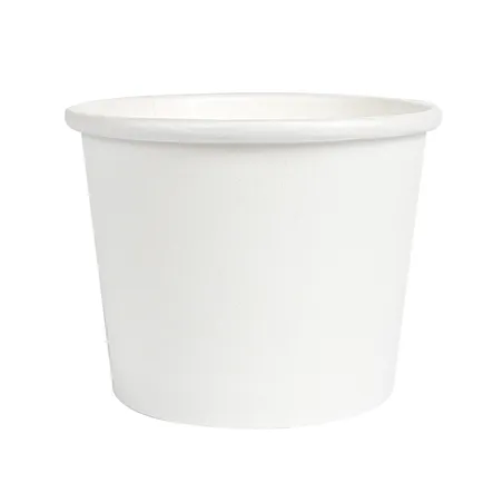 PETITS POTS  80 ML (2,6 oz) 210 + 18 PE G/M2 Ø6/4,75x4,8 CM BLANC CARTON (1000 UNITÉ)