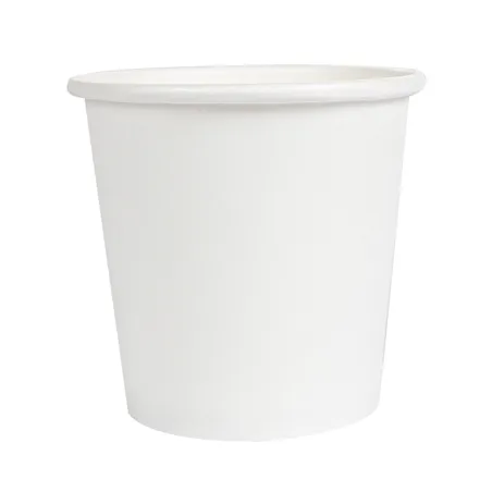 PETITS POTS  105 ML (3,5 oz) 210 + 18 PE G/M2 Ø6/4,5x5,8 CM BLANC CARTON (1000 UNITÉ)