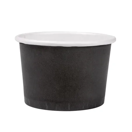 PETITS POTS  70 ML (2,3 oz) 210 + 18 PE G/M2 Ø6/5x4 CM NOIR CARTON (1000 UNITÉ)