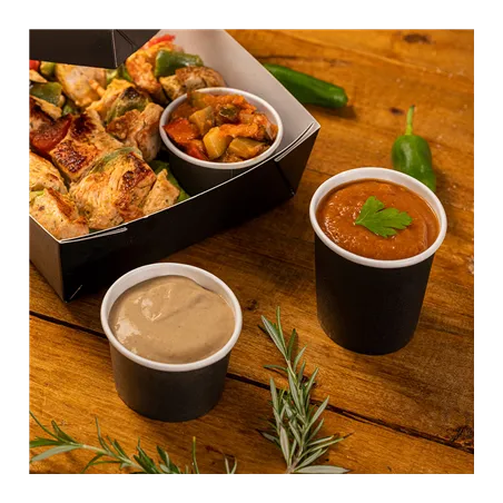 PETITS POTS  80 ML (2,6 oz) 210 + 18 PE G/M2 Ø6/4,75x4,8 CM NOIR CARTON (1000 UNITÉ)