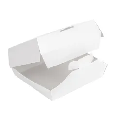 BOÎTES "LUNCH BOX" THEPACK 'PAPERLOCK'  21x20,5x8 CM BLANC CARTON NANO-MICRO (300 UNITÉ)