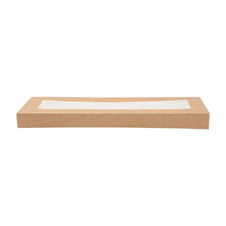 COUVERCLES AVEC FENÊTRE POUR COD. 254.66 THEPACK  11x30x2 CM NATUREL CARTON NANO-MICRO + OPP (200 UNITÉ)