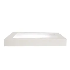 COUVERCLES AVEC FENÊTRE POUR COD. 254.71 THEPACK 22x15x2 CM BLANC CARTON NANO-MICRO + OPP (50 UNITÉ)