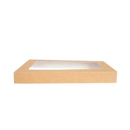 COUVERCLES AVEC FENÊTRE POUR COD. 254.72 THEPACK  22x15x2 CM NATUREL CARTON NANO-MICRO + OPP (50 UNITÉ)