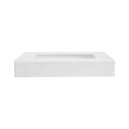COUVERCLES AVEC FENÊTRE POUR COD.254.77 THEPACK  11x15x2 CM BLANC CARTON NANO-MICRO + OPP (200 UNITÉ)