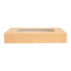COUVERCLES AVEC FENÊTRE POUR COD.254.78 THEPACK 11x15x2 CM NATUREL CARTON NANO-MICRO + OPP (200 UNITÉ)