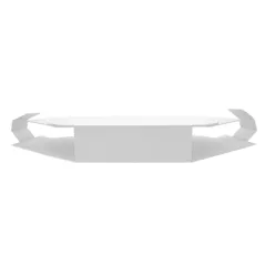BOÎTE POUR PAELLAS  360 G/M2 40,5x40,5x5 CM BLANC CARTON (100 UNITÉ)