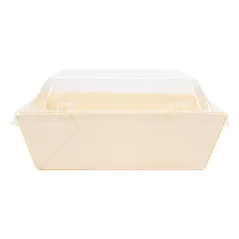 COMBO BARQUETTES + COUVERCLES PET WOOD  12x12x3,5 CM NATUREL BOIS (200 UNITÉ)