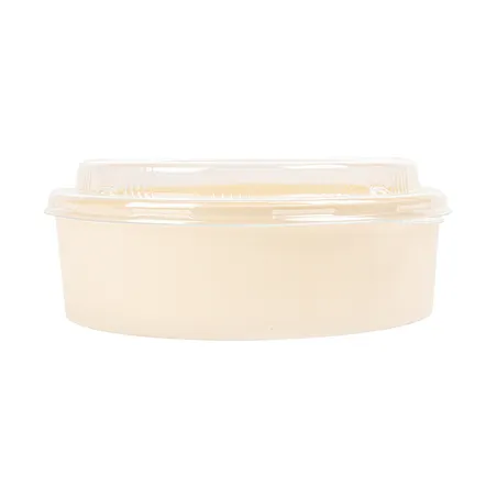 COMBO RÉCIPIENTS + COUVERCLES PET WOOD  Ø15,5x4,5 CM NATUREL BOIS (100 UNITÉ)