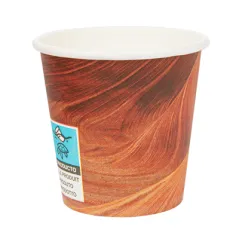 GOBELETS BOISSONS CHAUDES 1 PAROI 'ARIZONA ESPRESSO' 55 ML 230 + 18 PE G/M2 Ø5/3,5x4,9 CM MARRON CARTON (1000 UNITÉ)