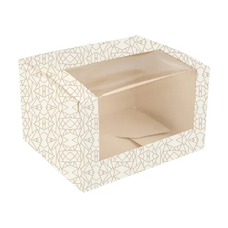 BOÎTES PÂTISSERIES AVEC FENÊTRE