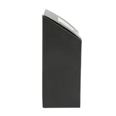 BOÎTES TORTILLA-WRAP AVEC FENÊTRE THEPACK  9,2x5,1x9,2/12,5 CM NOIR CARTON NANO-MICRO + OPP (600 UNITÉ)