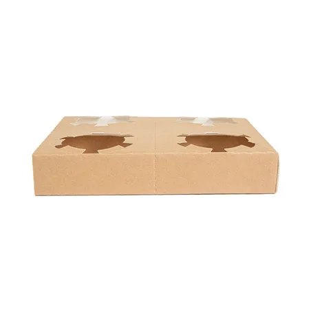 PORTE-GOBELETS 4 GOBELETS PRÉ-DÉCOUPE THEPACK  19x17x3,5 CM NATUREL CARTON NANO-MICRO (200 UNITÉ)