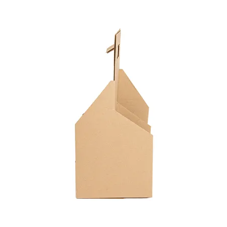PORTE-BOUTEILLES, 4 BOUTEILLES THEPACK  15x15x32 CM NATUREL CARTON MICROCANAL (200 UNITÉ)