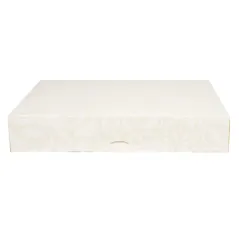 BOÎTES CATERING, PLATE THEPACK 'DAMASCO' 34x25x6 CM BLANC CARTON NANO-MICRO (100 UNITÉ)