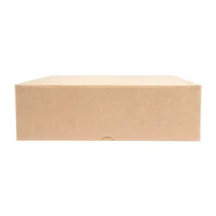 BOÎTES PATISSERIES SANS FENÊTRE THEPACK  26x26x8 CM NATUREL CARTON NANO-MICRO (100 UNITÉ)