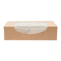 RÉCIPIENTS SUSHI+FÊNETRE ECO SIMPLE THEPACK  220 G/M2 17,5x12x4,5 CM NATUREL CARTON NANO-MICRO (400 UNITÉ)
