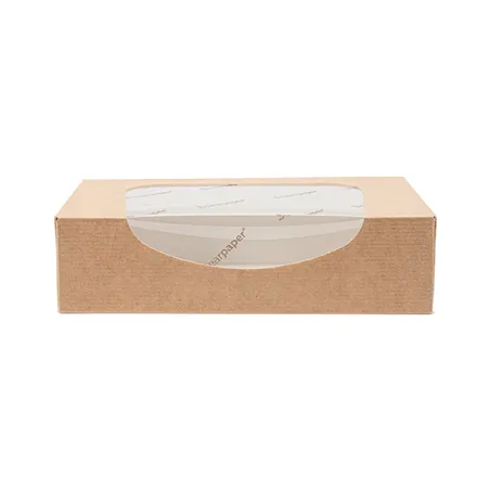 RÉCIPIENTS SUSHI+FÊNETRE ECO SIMPLE THEPACK  220 G/M2 17,5x12x4,5 CM NATUREL CARTON NANO-MICRO (400 UNITÉ)