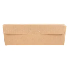 BOÎTES AVEC FENÊTRE ECO-SIMPLE THEPACK 1000 ML 220 G/M2 12x17x5,5 CM NATUREL CARTON NANO-MICRO (200 UNITÉ)