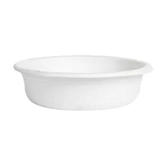 MINI POTS + COUVERCLES BIONIC 30 ML Ø 6,2x2+0,7 CM BLANC BAGASSE (1000 UNITÉ)