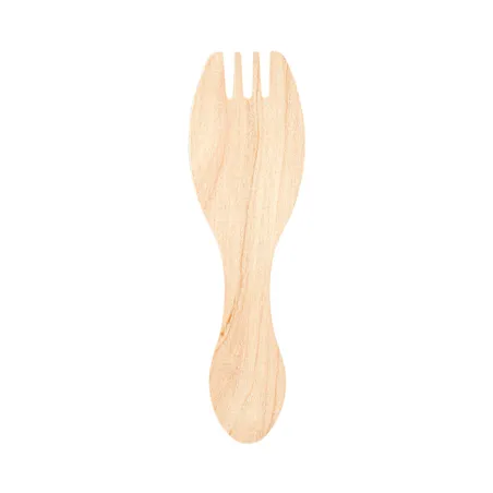 FOURCHETTES SOUS SACHETS WOOD  9,2 CM NATUREL BOIS (100 UNITÉ)