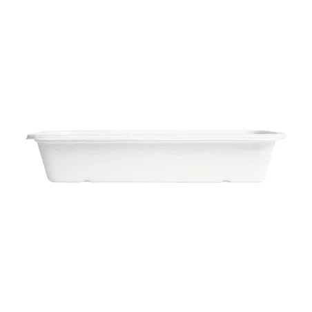 PLATEAUX BIONIC 500 ML 22,5x9,6x4,3 CM BLANC BAGASSE (600 UNITÉ)