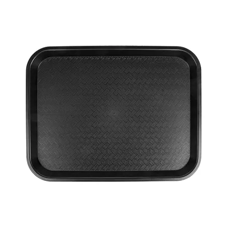PLATEAU FAST FOOD   27,5x35,5x2 CM NOIR PP (1 UNITÉ)