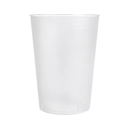 VERRES RÉUTILISABLES  100 ML Ø 5,4/4x7,7 CM TRANSPARENT PP (1400 UNITÉ)