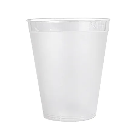 VERRES RÉUTILISABLES  150 ML Ø 6,5/4,2x7,5CM TRANSPARENT PP (1000 UNITÉ)