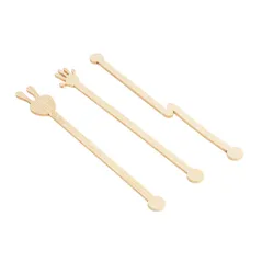 AGITATEURS ASSORTIES BAMBOO  14 CM NATUREL BAMBOU (100 UNITÉ)