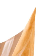 SACS AVEC FERMETURE ZIP  1000 GR 45 + 13 PET + 27 CPP G/M2 20+5x30 CM NATUREL KRAFT (500 UNITÉ)