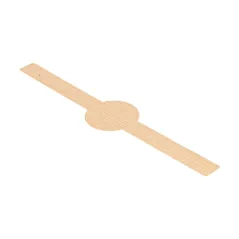 BAGUE AUTOCOLLANTE   4x20 CM NATUREL KRAFT (250 UNITÉ)