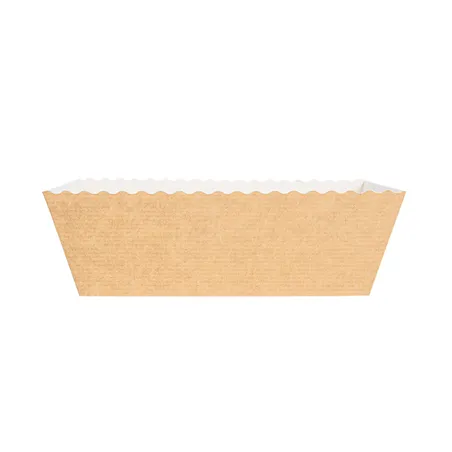 MOULES CUISSON PÂTISSERIE  230 G/M2 16x8x6 CM NATUREL KRAFT (300 UNITÉ)