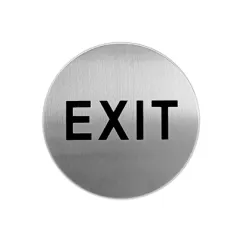 PLAQUE AUTOADHESIVE "EXIT"