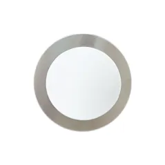 PLAQUE AUTOADHESIVE "EXIT" Ø 7,5 CM ARGENTE INOX (1 UNITÉ)