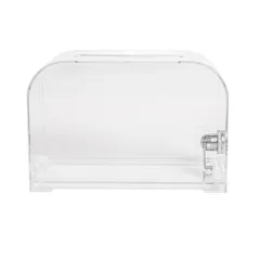 BOÎTE À CLÉS À SERRURE   18x8x12 CM TRANSPARENT PS (1 UNITÉ)