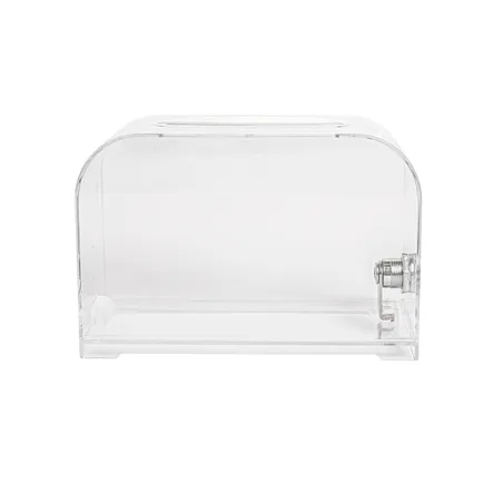 BOÎTE À CLÉS À SERRURE   18x8x12 CM TRANSPARENT PS (1 UNITÉ)